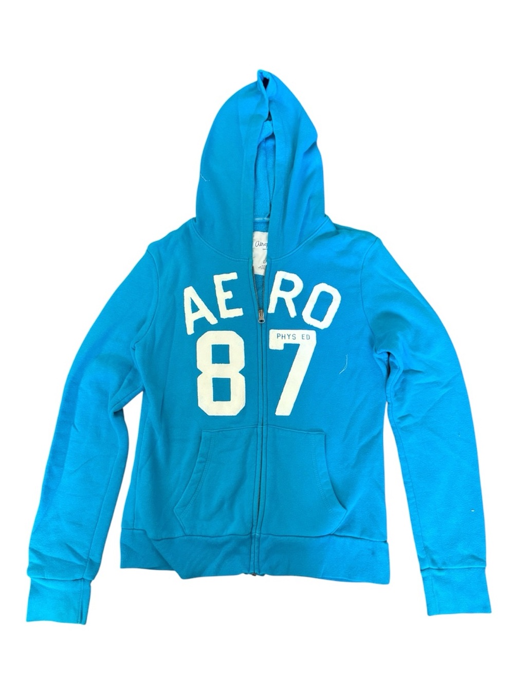 Aeropostale Blue 'AERO 87' Zip Hoodie